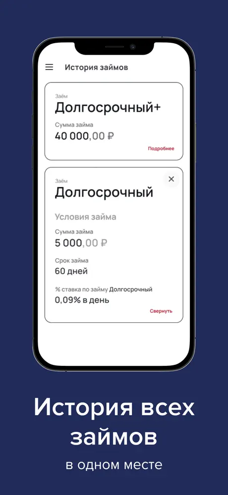 Деньга: История всех займов в одном месте