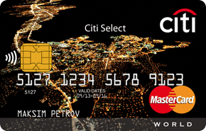 Кредитная карта «Citi Select Premium» от 