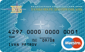 Дебетовая Maestro от Тамбовкредитпромбанка